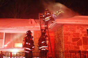 Homeowner, Police Officer Sent To Hospital After Fire In Easton House