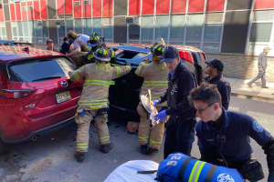 Mother, Infant Freed From Overturned SUV Steps From Hoboken Firehouse