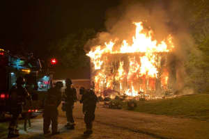 House Destroyed After Massive Fire Breaks Out In Hudson Valley