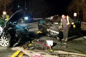 Person Extricated In Head-On Crash At Route 100/9A Intersection