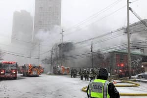 Waste Treatment Plant Fire On Hudson River In North Bergen Goes To 4 Alarms