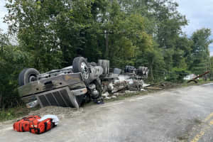 Overturned Milk Tanker Closes Rensselaer County Highway