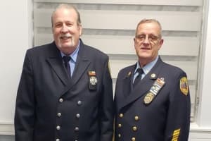 Firefighting Duo Honored For 50 Years Of Service, And Counting, In Palisades Park