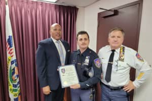 Police Officers Awarded Medal For Saving Area Woman's Life