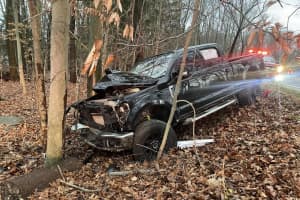 Driver Injured After Truck Slams Into Tree In Somers