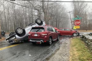 2 People Hospitalized From Gnarly 3-Car Crash In Central Mass: Police