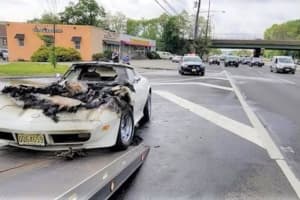 Classic Corvette Catches Fire In Paramus On Way To Car Show