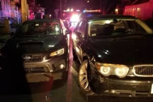 Elmwood Park PD: DWI Driver Bails, Caught After Hitting Parked Cars