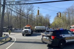 Septic Truck Rolls Over In CT: 'Crappy Traffic Situation,' Police Say