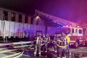 Waldwick Firefighters Douse Train Trash Fire
