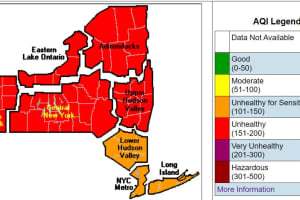 Smoky Skies: Air Quality Health Advisory Issued For All NY Regions Due To Canadian Wildfires