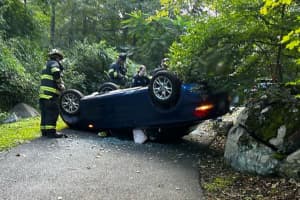 Person Hospitalized After Car Rollover In Westchester