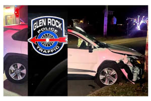 DWI Fair Lawn Woman's SUV Pinballs Off Pole Into Tree Outside Glen Rock Jewish Center: Police