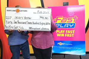 Virginia Woman Visiting Maryland Doctor Wins $41K Playing 'FAST PLAY' Lottery Game