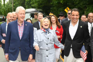 Photos: Cuomo Marches Alongside Clintons In New Castle Memorial Day Parade