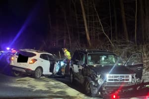 2-Car Crash Causes Fluid Spill On Busy Hudson Valley Road