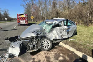 Victim Airlifted In Hunterdon County Crash: Authorities