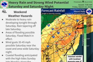 Split Storms Combine: Brace For 4 Inches Of Rain This Weekend In NJ, PA, Forecasters Say