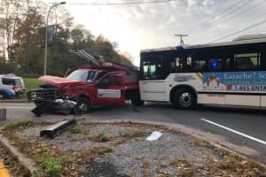 Bee-Line Bus Involved In Crash With Commercial Truck Outside Westchester Community College