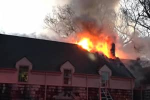 Fire Breaks Out In Massive Norwalk Home