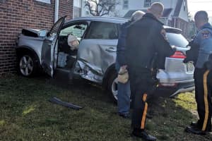 Crash Sends Elderly Driver's Car Into Fair Lawn House