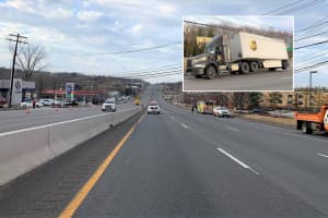 EXCLUSIVE PHOTOS: Route 17 Shut Down After Tractor-Trailer Yanks Down Wires In Ramsey