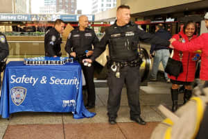 Commuters, Others Warm Up With Port Authority Police At 'Coffee With A Cop'
