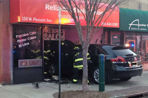 SUV Crashes Into Maywood Beauty Salon