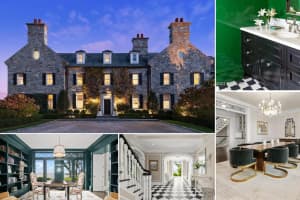$52M Estate Overlooking Long Island Sound Features Private Beach, 24-Hour Guard, More