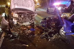 Head-On Crash Injures Two After Mercedes Driver Loses Control, Police Say