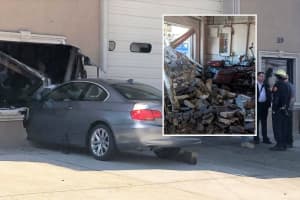 UPDATE: BMW Slams Into Hackensack Contracting Company, Damaging Building, Custom Cycles