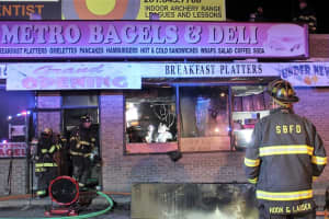 Overnight Fire Blows Out Front Window Of Saddle Brook Deli