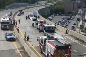 10-Vehicle Crash With Numerous Injuries Shuts Down Busy Route 9 Stretch In Northern Westchester