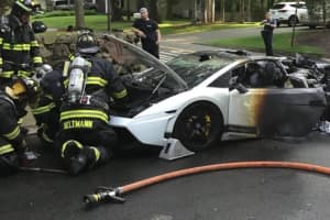 Don’t Look If You Love Lamborghinis: Sports Car Burns Up In Ho-Ho-Kus