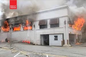 Firefighters Battle Fourth Of July Blaze At Former Diner Near GWB In Fort Lee
