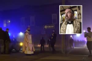 VIDEO: Police Keeping Eye On Hackensack Church Where Anti-ICE Protestors Cursed, Heckled Priest