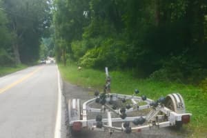 Stray Trailer Found In Ramapo Days After Boat Is Discovered In Roadway