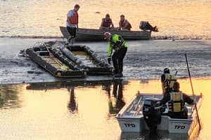 Stuck In The Mud: Rescuers Retrieve Three Stranded In Hackensack River