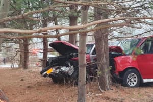 Crash Injures Four After Driver Allegedly Runs Stop Sign In Rockland