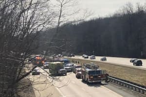 UPDATE: Victim Airlifted In Route 287 Multi-Vehicle Crash