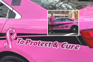 Survivors Invited To Sign Special Breast Cancer Awareness Police Cruiser