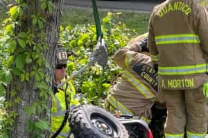 Stafford Firefighters Rescue First-Time ATV Driver Who Crashed Into Ravine: Police