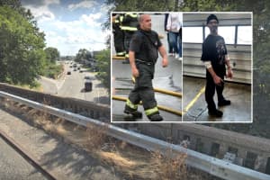 HERO: Firefighter Rescues Suicidal Woman From Route 17 Overpass Leap