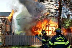 Roaring Shed Fire Doused In Cresskill