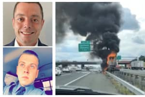 HEROES: Physician Assistant, Off-Duty Firefighter Rescue NJ Turnpike Driver Engulfed In Flames