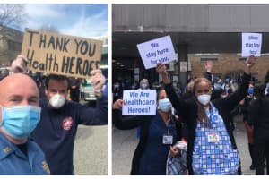 VIDEO: Paramus First Responders Hold Clapout For New Bridge Healthcare Heroes