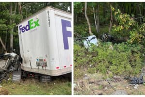 Crash Destroys Tractor-Trailer On Route 17 In Town Of Thompson