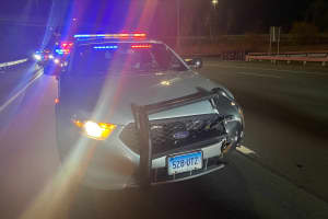 CT State Police Cruiser Struck By Wrong-Way Driver