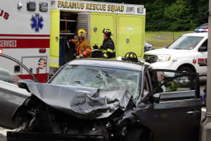 PHOTOS: Paramus Firefighters Extricate Driver After Crash