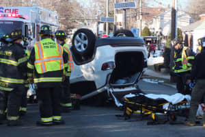Driver, 78, Hospitalized In Waldwick Rollover Crash